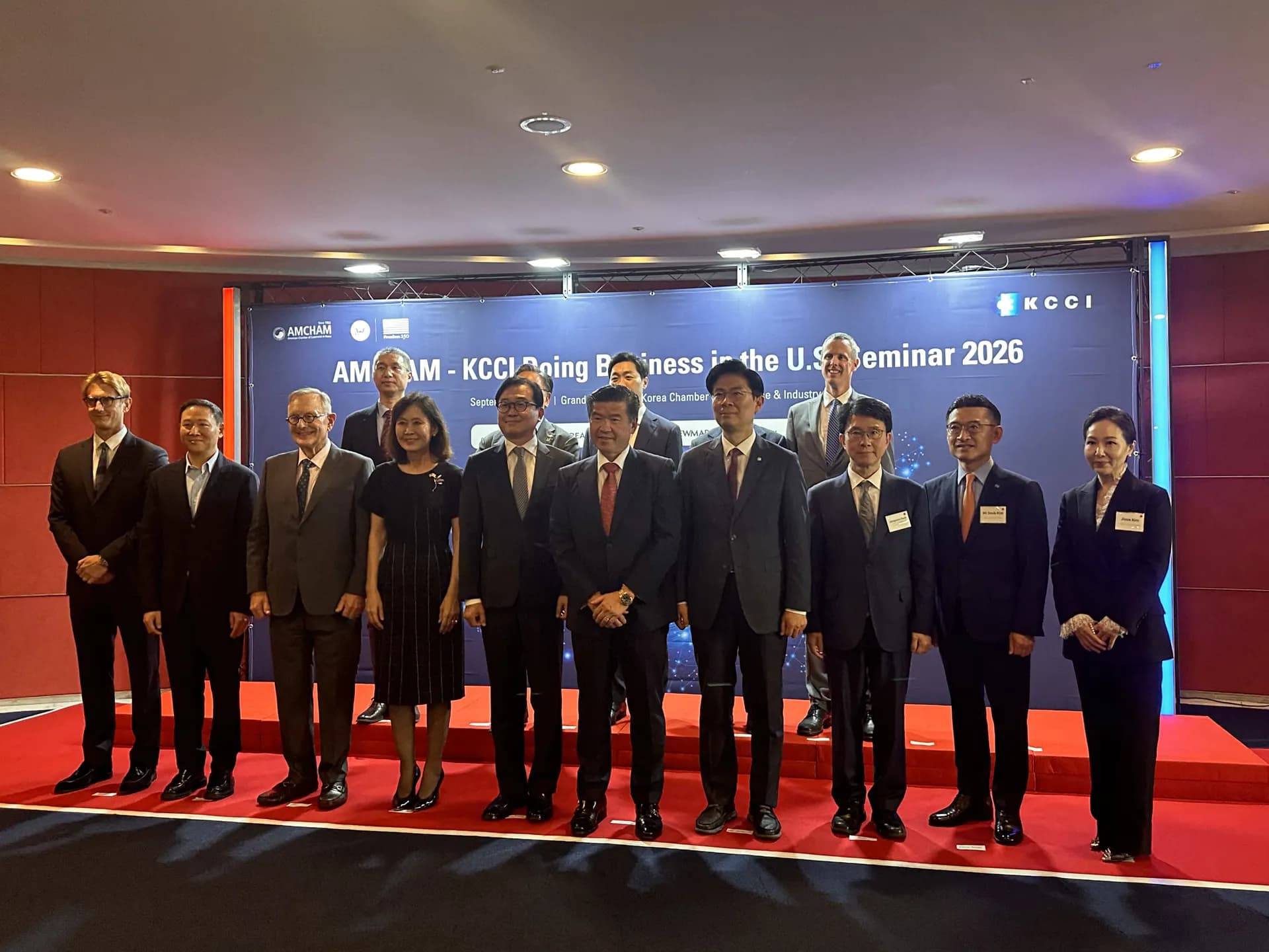 AMCHAM Doing Business in the U.S. 연사 및 관계자 단체사진